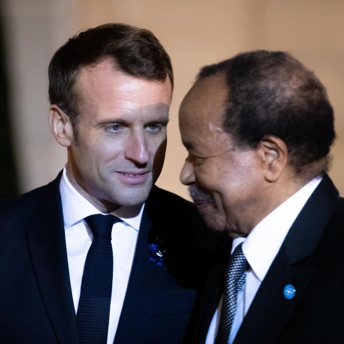 Emmanuel Macron et Paul Biya