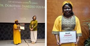 Dorothée Danedjo Fouba a reçu un prix d'excellence lors de l'Africa Women Leaders Summit