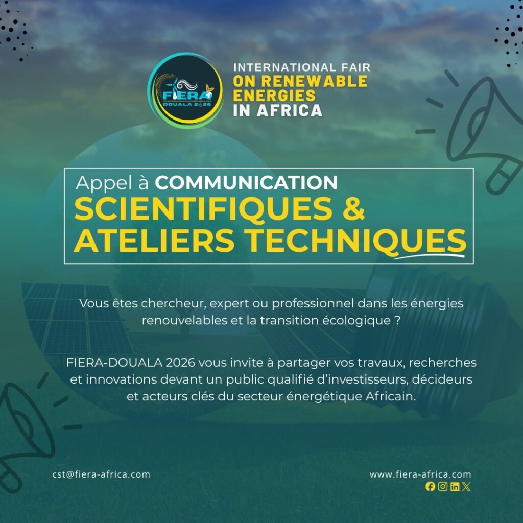 b1fc7fa0-83c8-4e3f-8b79-ee710ac722e3-1024x1024 FIERA 2026 : Douala accueille la plus grande foire africaine des énergies renouvelables